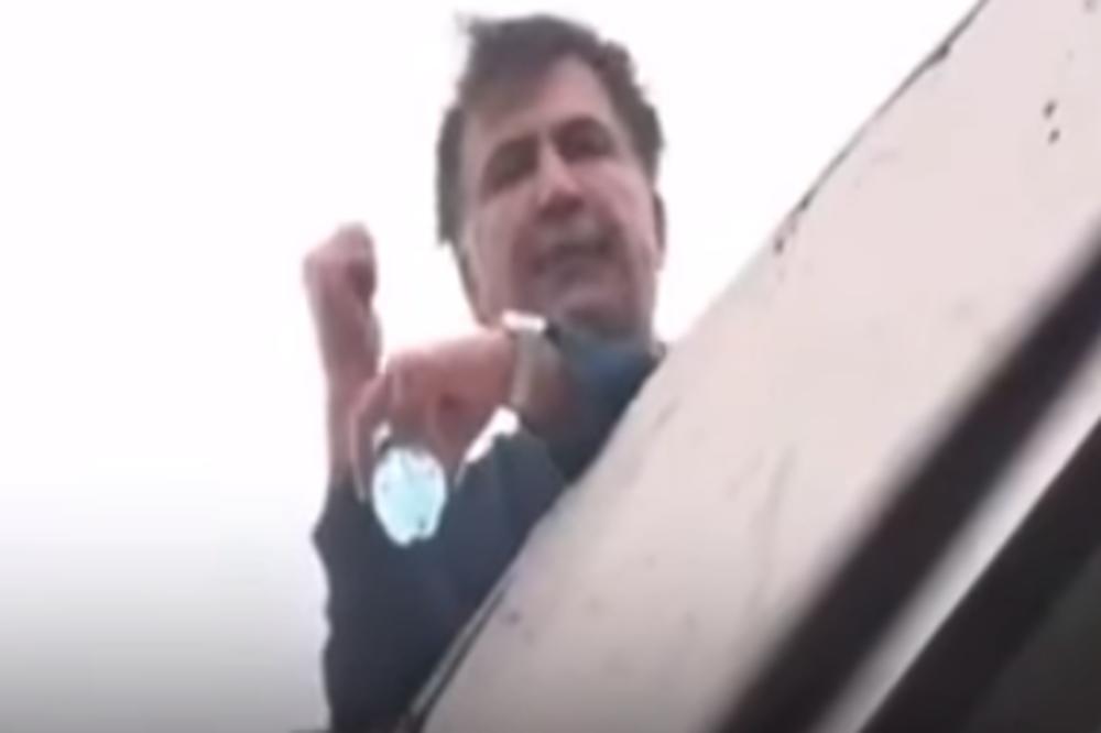 SAKAŠVILI UHAPŠEN POŠTO JE PRETIO DA ĆE SKOČITI SA KROVA: Drama u Kijevu! (VIDEO)