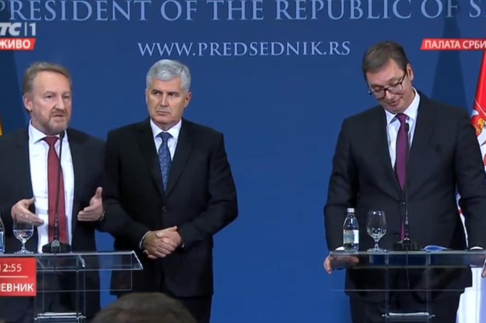 E OVAKO VAM IZGLEDA SVE: Izetbegović dao neočekivanu izjavu o Kosovu, a evo i kako mu je Vučić odgovorio (VIDEO)