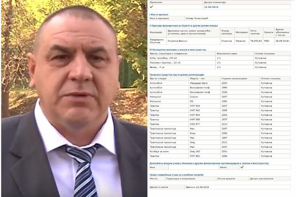 KUĆA OD 100 KVADRATA, POSLOVNI PROSTOR, NJIVA, 3 AUTOMOBILA, 2 MOTORA, 6 TRAKTORA, 5 PRIKOLICA I KOMBAJN: Sve ovo predsednik Beočina stekao je s platom od 76.000 dinara?