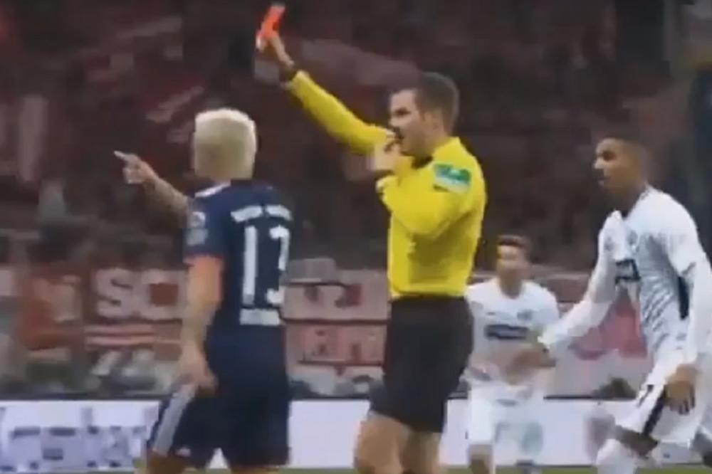 PRVI PUT U ISTORIJI! Bundesligaški sudija isključio igrača, pa ga vratio na teren! (VIDEO)
