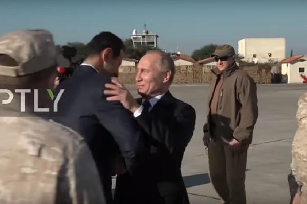 PUTIN ŽESTOKO PONIZIO ASADA USRED SIRIJE: Ovaj snimak sve govori! (VIDEO)