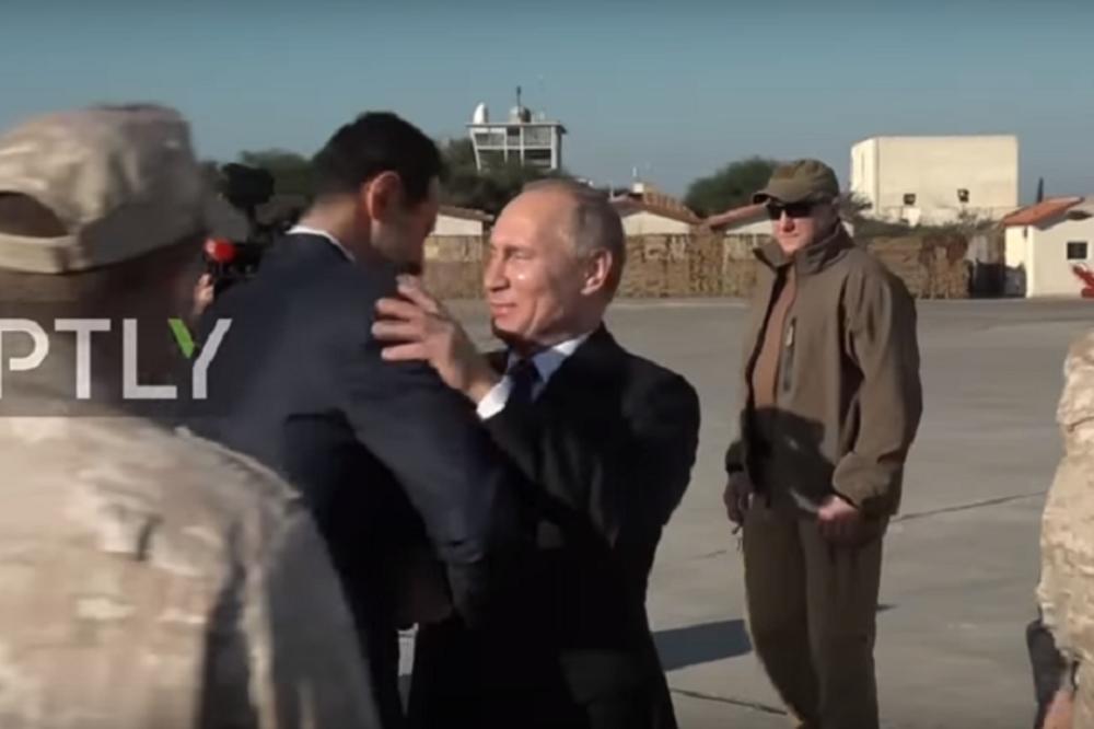 PUTIN ŽESTOKO PONIZIO ASADA USRED SIRIJE: Ovaj snimak sve govori! (VIDEO)