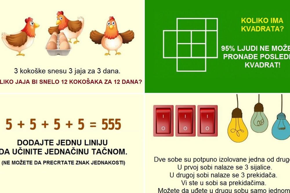 6 zamršenih zagonetki koje će vam dobro razdmati moždane vijuge! (FOTO)