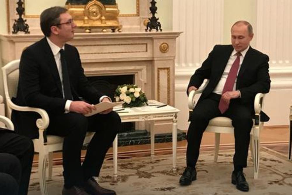 PUTIN S VUČIĆEM: U Kremlju počeo sastanak srpskog i ruskog predsednika, razgovaraju o OVIH 5 TEMA