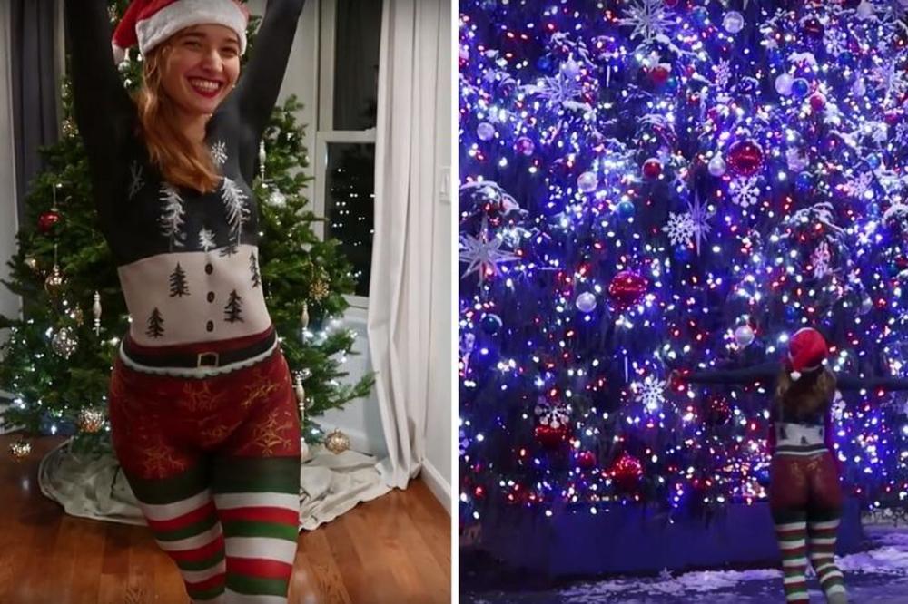 JE l' PRIMEĆUJETE DA JE POTPUNO GOLA?! Šetala je samo sa kapicom po ulici, ali prolaznici nisu ni izvalili!(VIDEO)