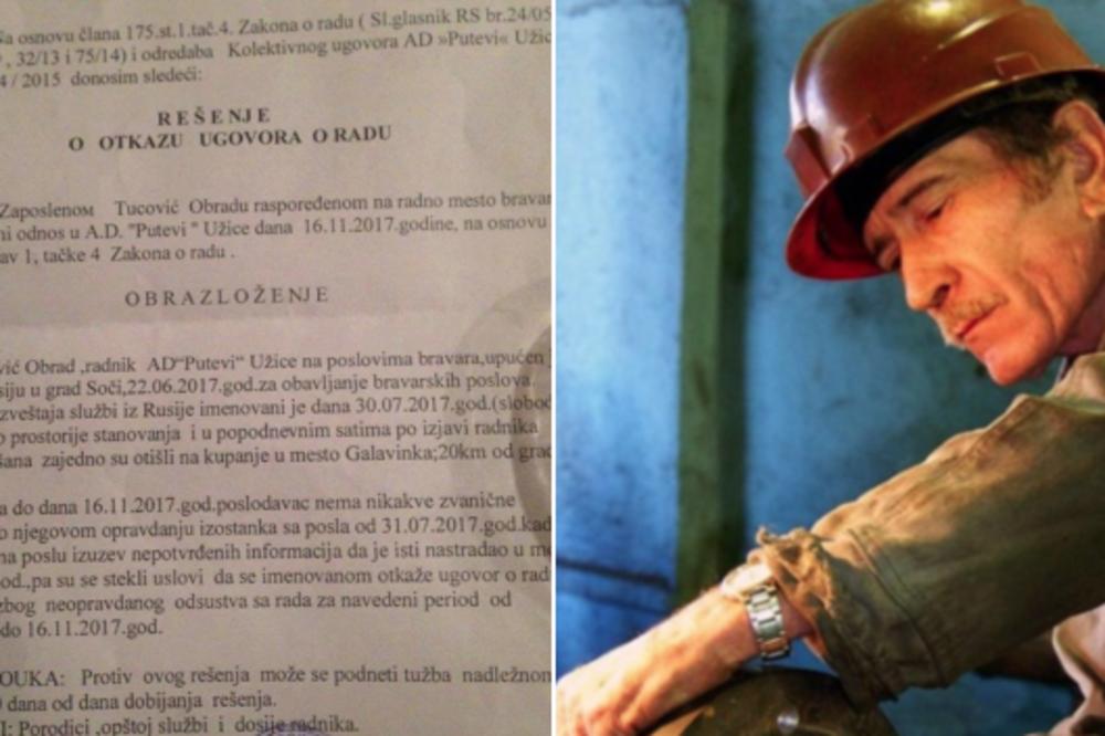 OVO JE NAJMORBIDNIJI OTKAZ U SRBIJI: Nije dolazio na posao 6 meseci jer se UDAVIO, ali su ga oni svejedno OTPUSTILI?!