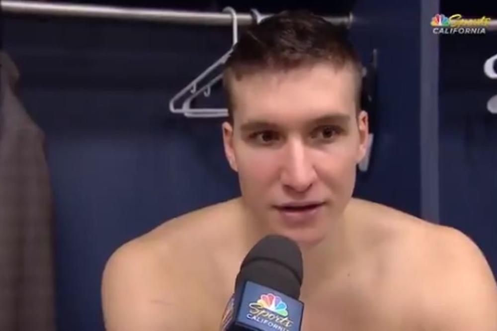 NIKAD NE ZABORAVLJA SVOJE GROBARE: Bogdan je odmah posle sjajne igre protiv Bruklina poslao poruku navijačima! (VIDEO)