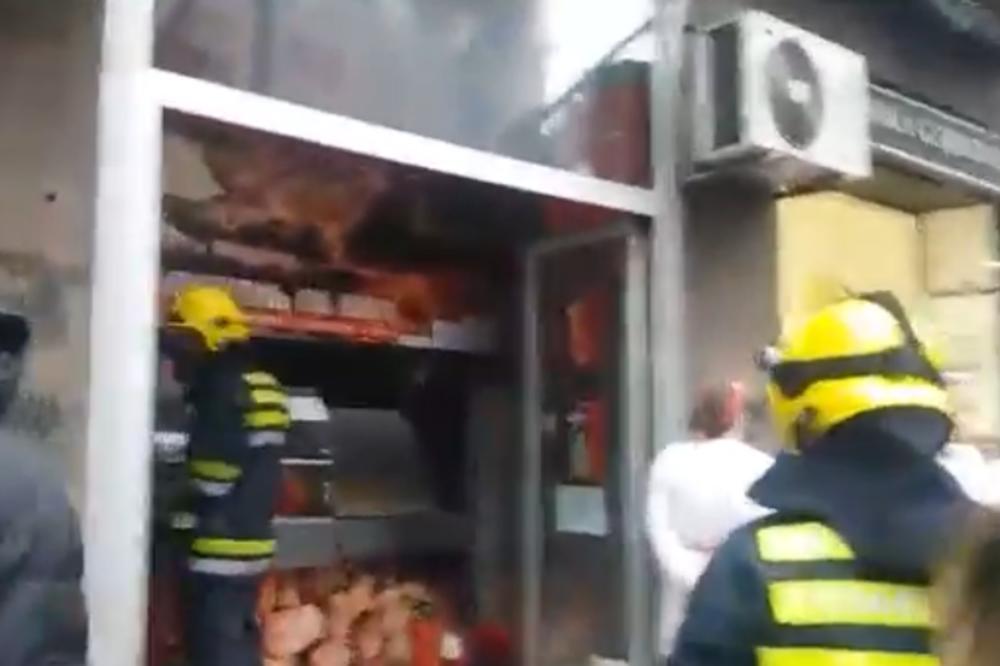 Goreo "Halo Leskovac", nema povređenih! STANARI OKOLNIH ZGRADA POBESNELI! (VIDEO)