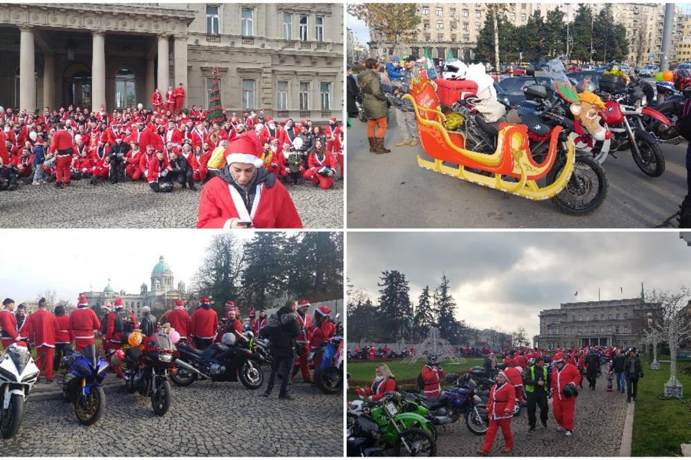 BAJKERI SU GRMELI USRED BEOGRADA U KOSTIMIMA DEDA MRAZA! Oni su danas heroji Srbije, evo i zašto!