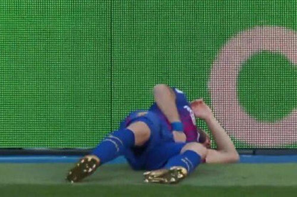 Luis Suarez pogođen iz snajpera na El Klasiku! (FOTO) (VIDEO)