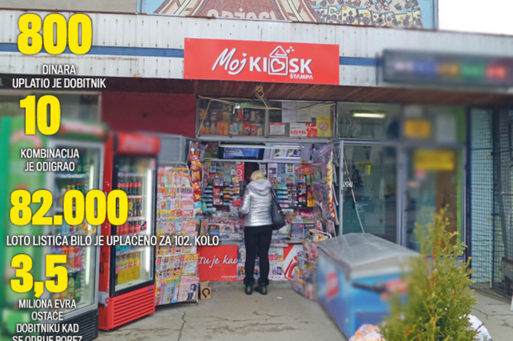 LOTO MILIONER JE NEKO IZ HRVATSKE? Taksista iz Odžaka nije ubo sedmicu, listić završio preko granice?