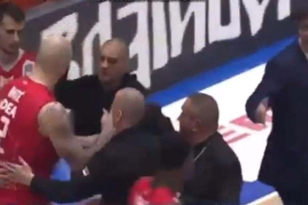 UMALO KRVOPROLIĆE NA MEČU MEGE I ZVEZDE! Lesor se razbio kao tikva, Antić i Feldin uleteli, obezbeđenje JEDVA SPREČILO HAOS! (VIDEO)