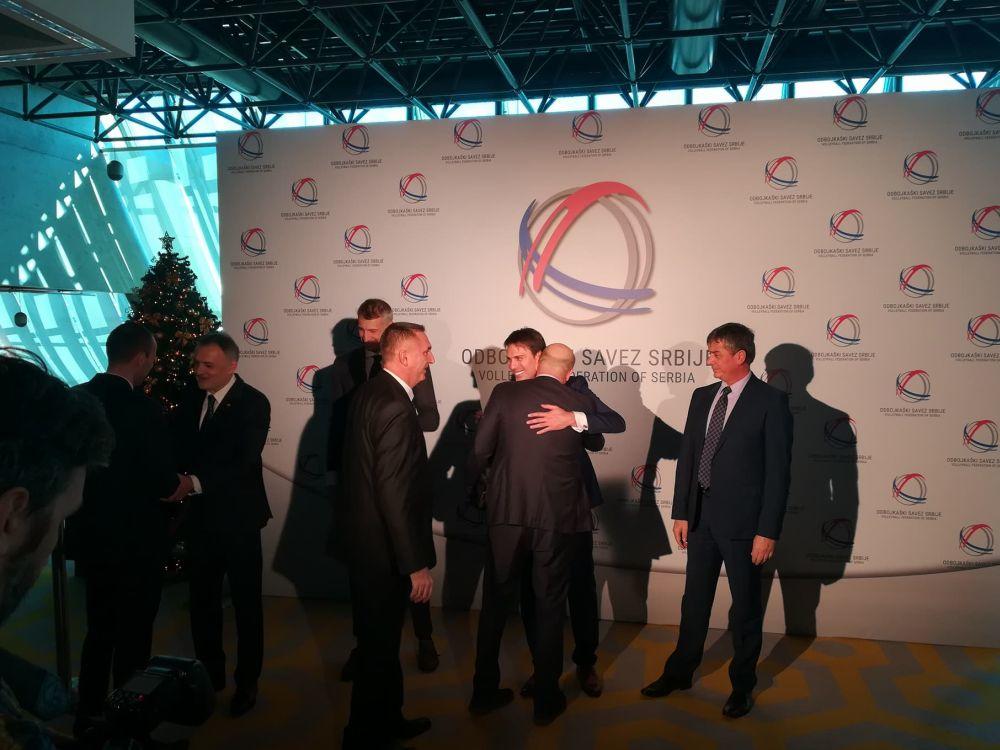 Zoran Gajic na novogodišnjem koktelu Odbojkaškog saveza