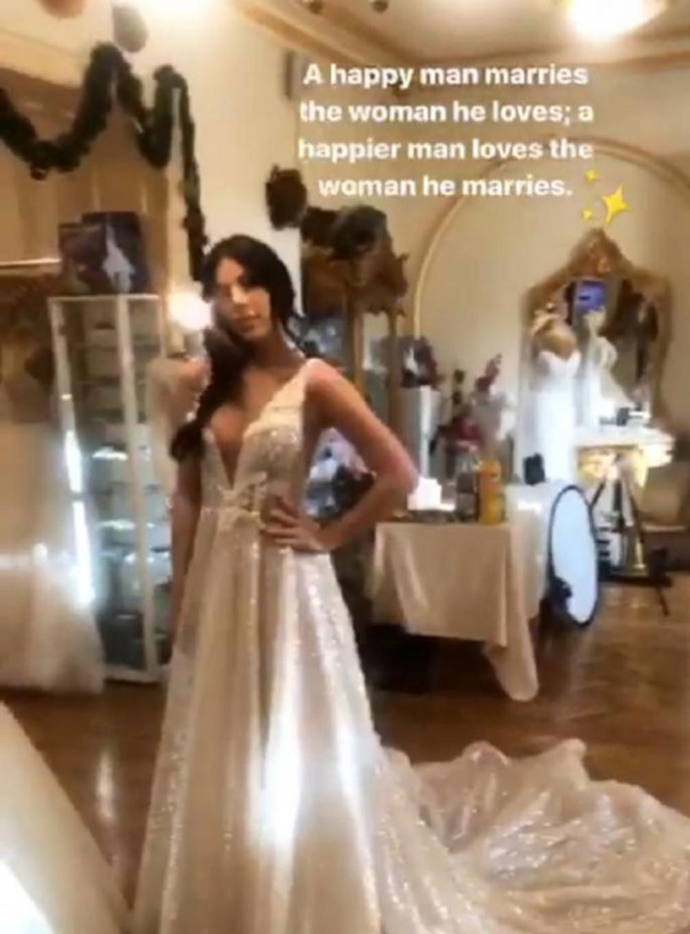 Anastasija Ražnatović u venčanici