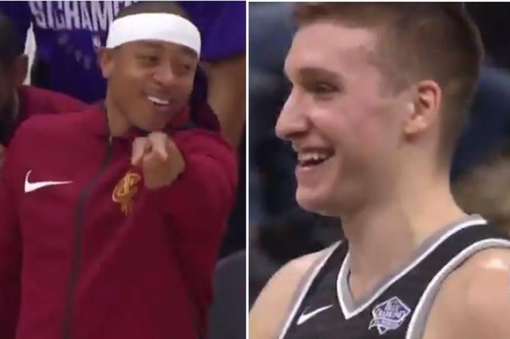 BOGDAN JE ZABO TROJKU U POSLEDNJOJ SEKUNDI: Zvezda Klivlenda je počela da ga proziva, ali mu je Bogi pokazao zube! (VIDEO)