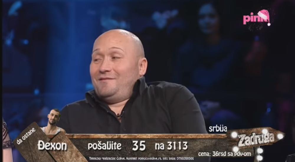 Dejan Tasić Tasa neposredno pre ulaska u Zadrugu