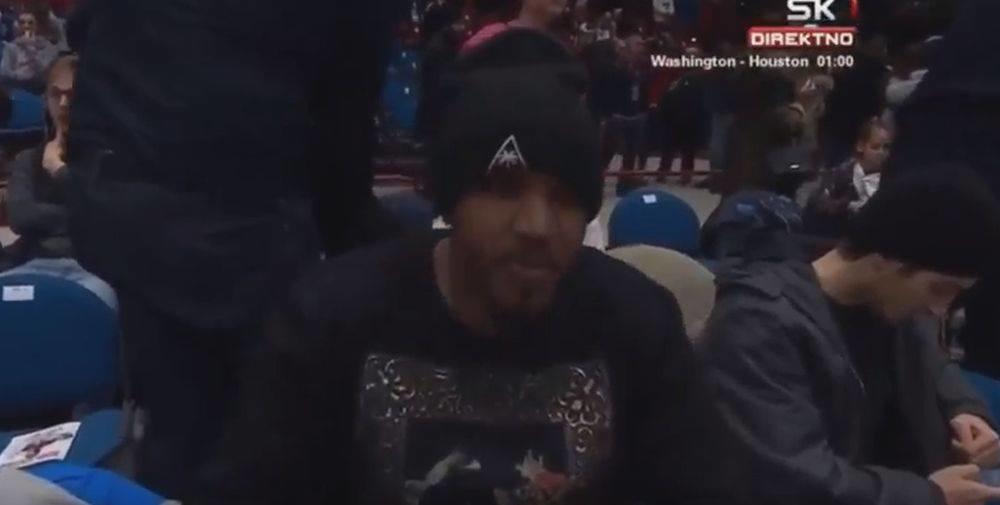 Samardo Semjuels na meču Milano Crvena zvezda