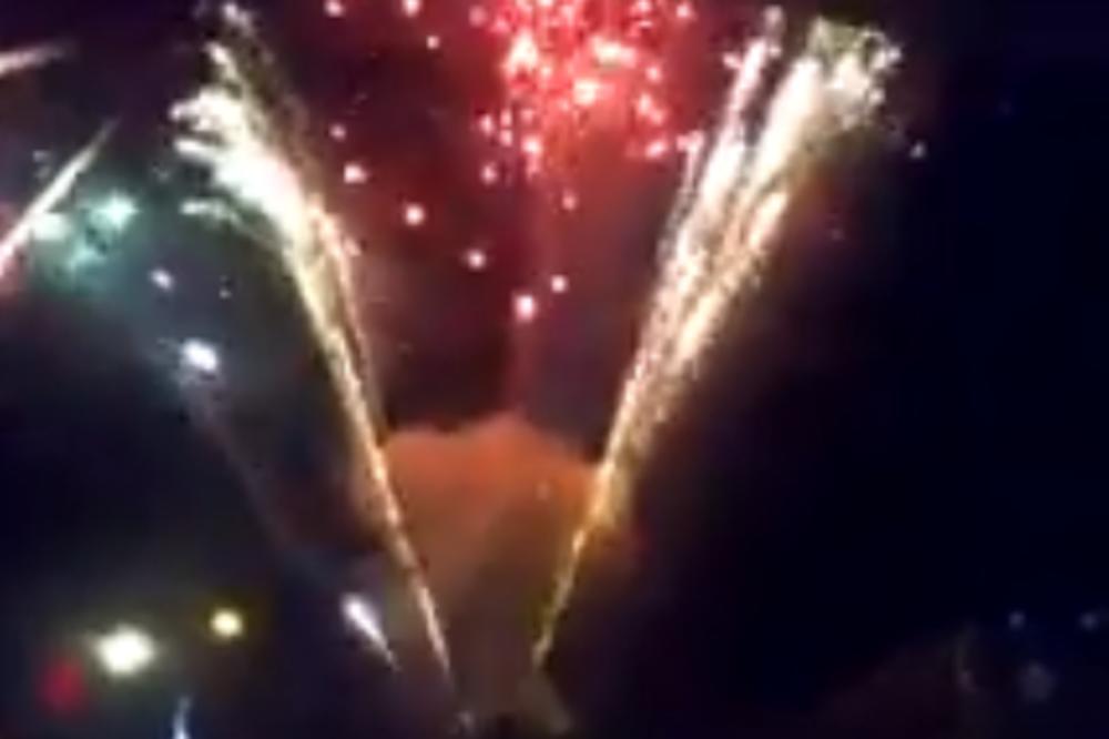 OVO JE TRENUTAK KADA JE VATROMET U NOVOM SADU EKSPLODIRAO I POVREDIO MUŠKARCA! Evo šta se tačno desilo! (VIDEO)