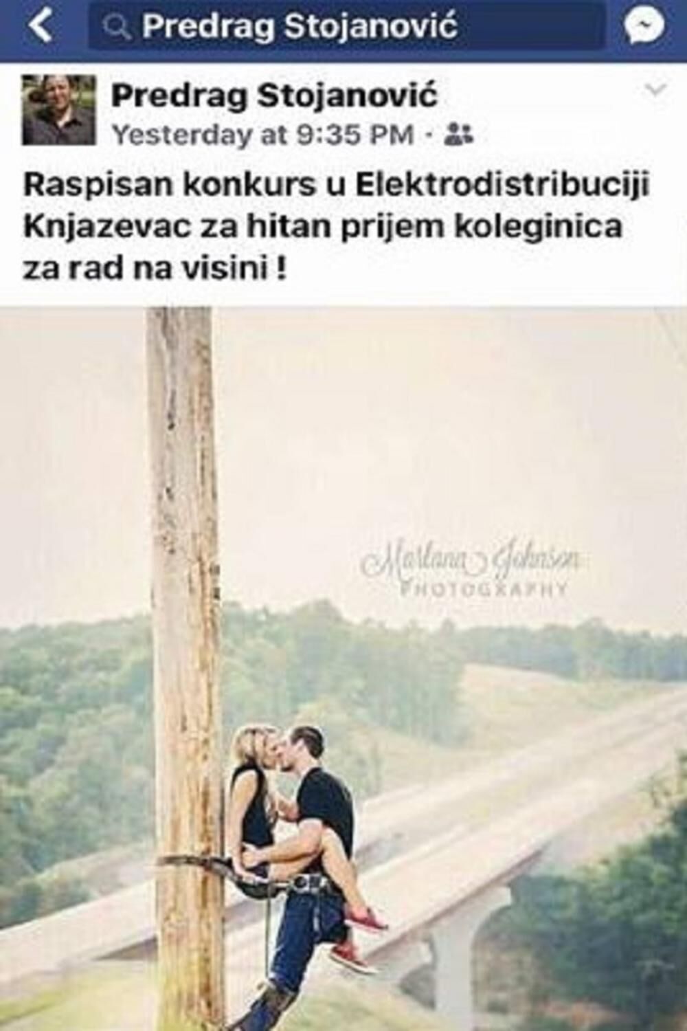 Predrag Stojanović direktor knaževačke Elektrodistribucije pokušao da bude duhovit