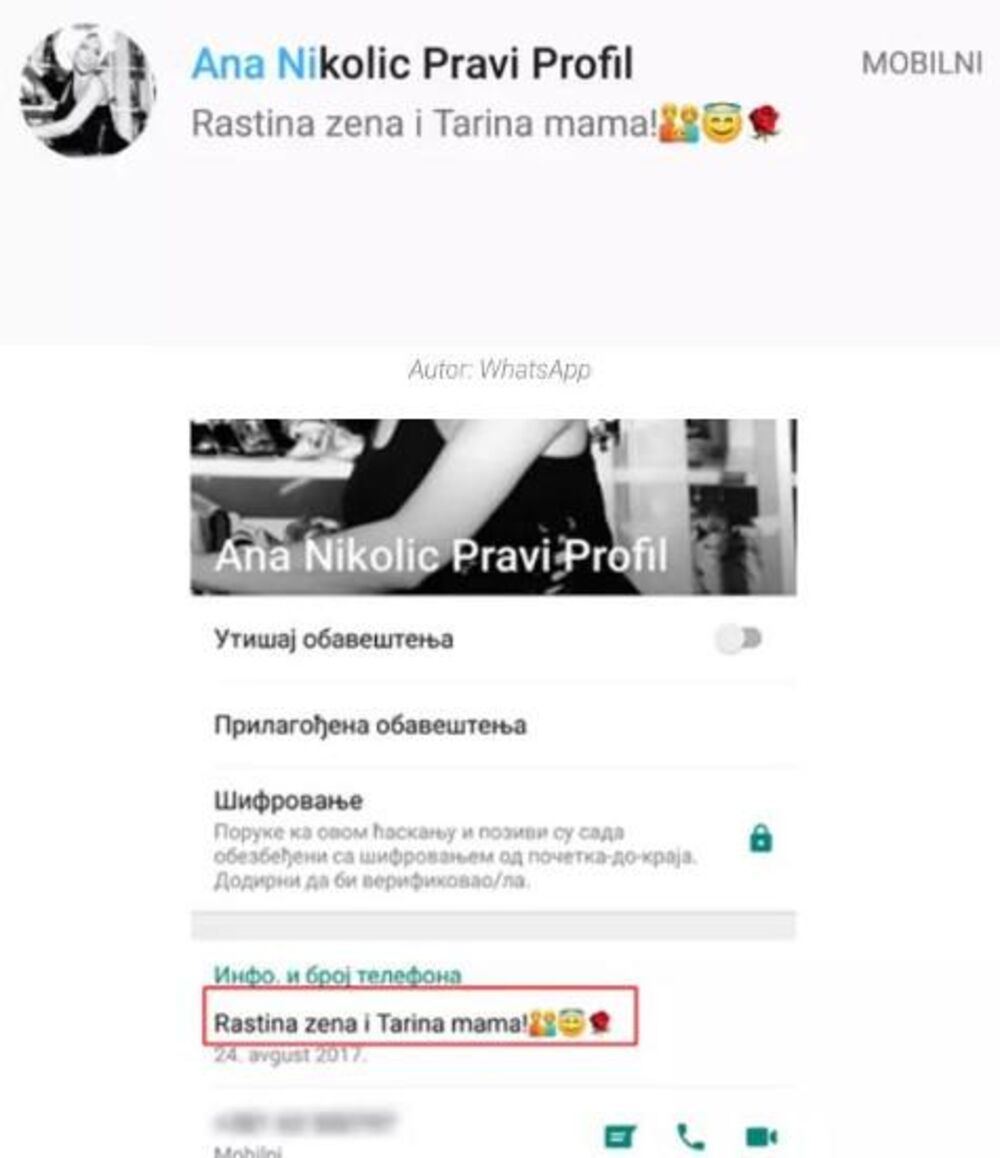 Anin Status na WhatsApp-u govori da nisu