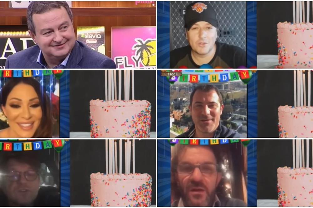 ŽELIM TI DA SMRŠAŠ, DA BUDEŠ TU GDE JESI, VIDIMO SE USKORO U KAFANI: Dačiću su prijatelji za rođendan poželeli OVO! (VIDEO)