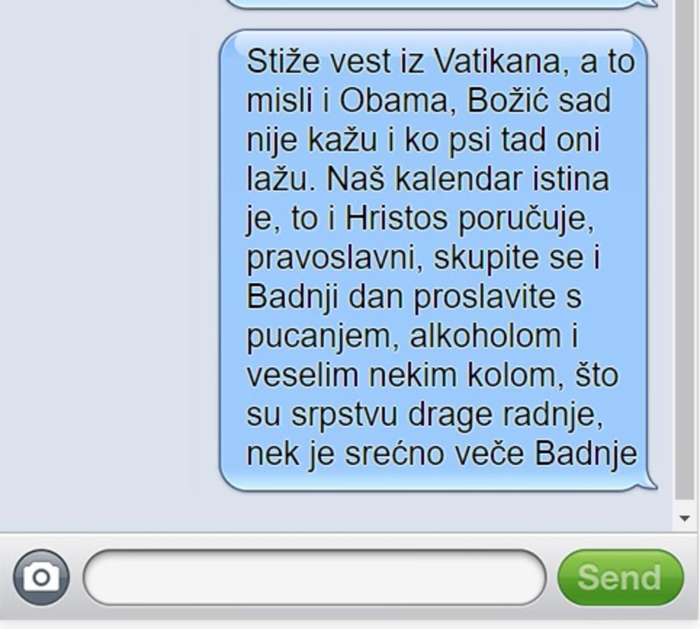 SMEŠNA PORUKA ZA BOŽIĆ