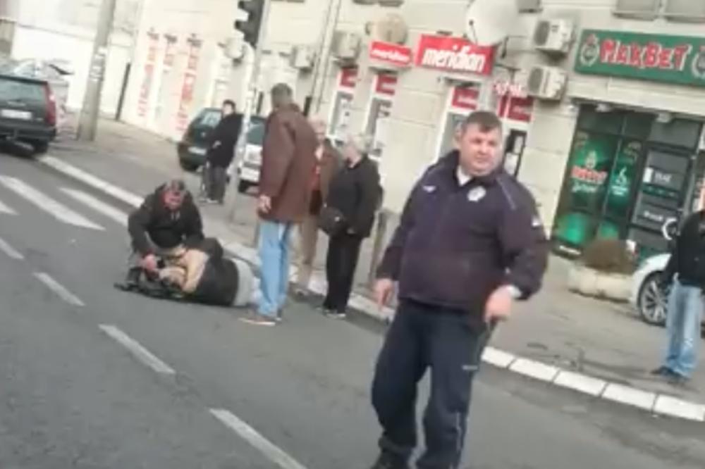 BAHATI VOZAČI BEOGRADA NAPADAJU: Autom naleteo na ženu na Zvezdari (UZNEMIRUJUĆI VIDEO)