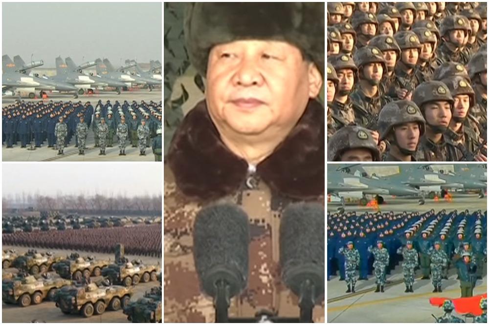 KINESKI ZMAJ POKAZAO ZASTRAŠUJUĆU VOJNU MOĆ: 7.000 vojnika slušalo ZAPALJIV GOVOR Si Đinpinga! (VIDEO)