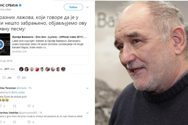 VRH VRHOVA: SNS na svojim društvenim mrežama OBJAVILA PESMU DNO DNA! (VIDEO)