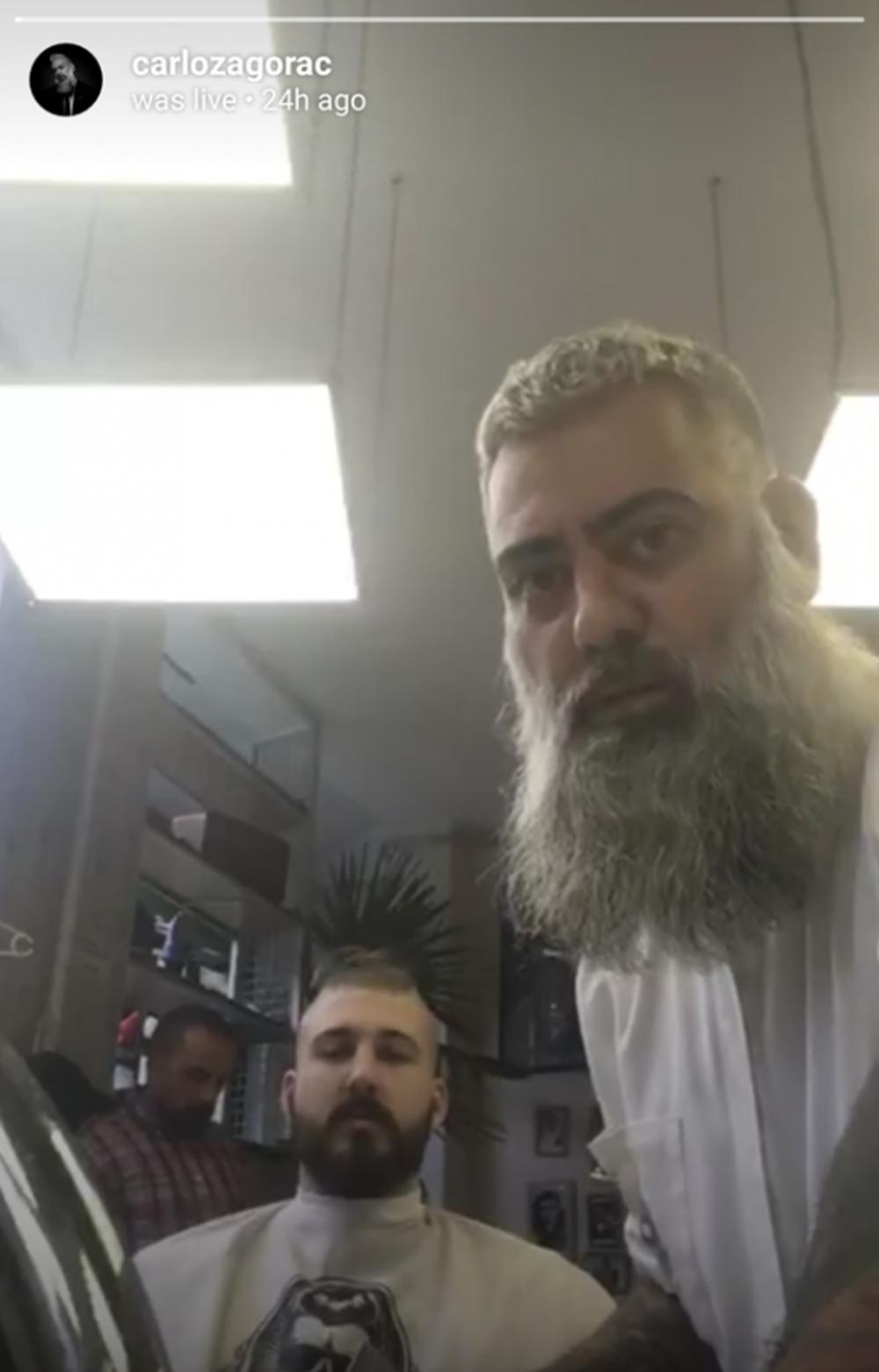 Beli je malo potkresao bradu i obrijao glavu sa strane