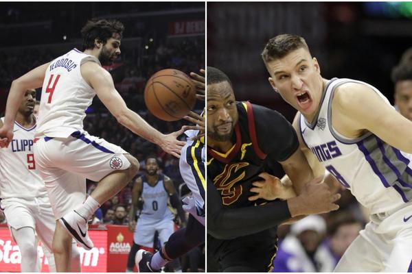 BOGDANOV REKORD KARIJERE, ALI JE MAGIČNI TEO SLAVIO U SRPSKOM DERBIJU: Kakva utakmica u Sakramentu! (VIDEO)