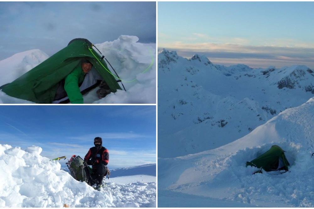 NAJNEOBIČNIJI DOČEK NOVE GODINE: Rajko je u 2018. zakoračio sam, na vrhu Durmitora, na minus 20, I NIJE SE POKAJAO (FOTO) (VIDEO)