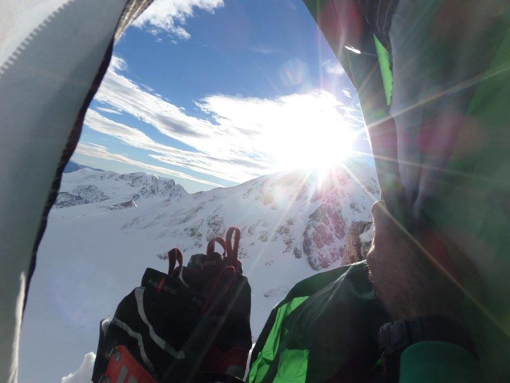 Očaravajući pogled iz šatora