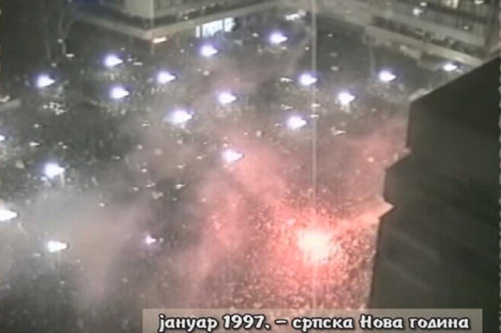 NAJMASOVNIJA I NAJVESELIJA SRPSKA NOVA GODINA: Ovako se to radilo 1997. godine! (VIDEO)