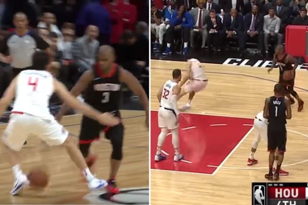 Kris Pol nije imao milosti, čak 3 puta ponizio Tea! Plej Hjustona obukao suknjicu Srbinu, poslao ga u prvi red tribina, pa mu slomio članke! (VIDEO)