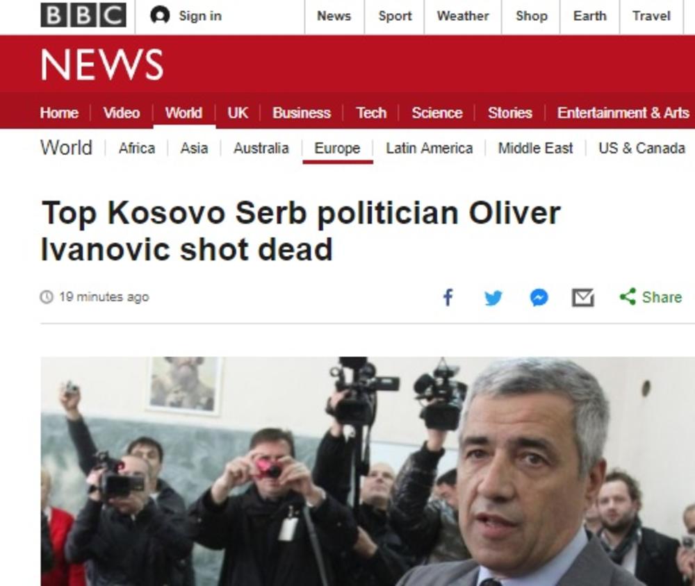 BBC o ubistvu Ivanovića