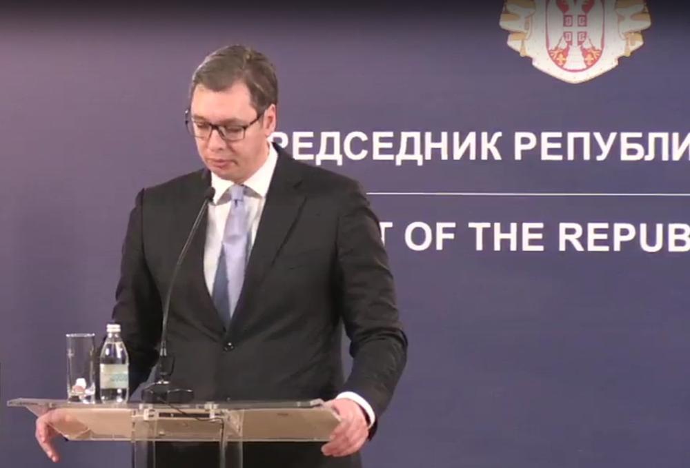 Aleksandar Vučić na konferenciji za novinare zbog ubistva Olivera Ivanovića