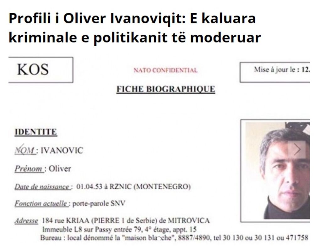 Profil iz dokumenata NATO