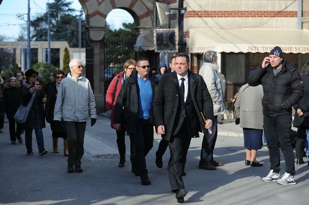 Aleksandar Vulin, sahrana Olivera Ivanovića