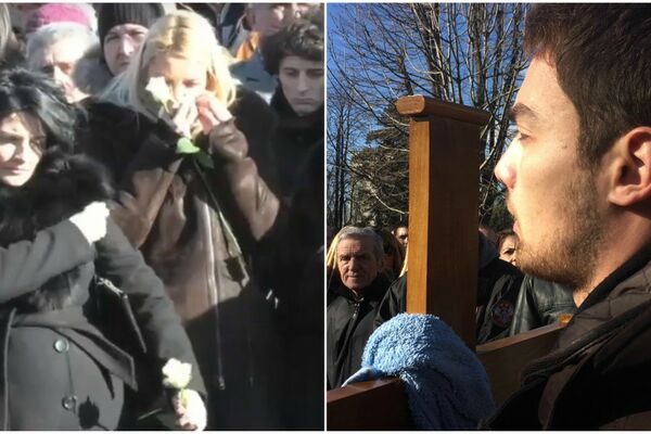 SUZE I POSLEDNJI POZDRAVI OD OLIVERA: Žena, sin i sestra se oprostili od Ivanovića, SCENA KOJA JE ZALEDILA NOVO GROBLJE (VIDEO)