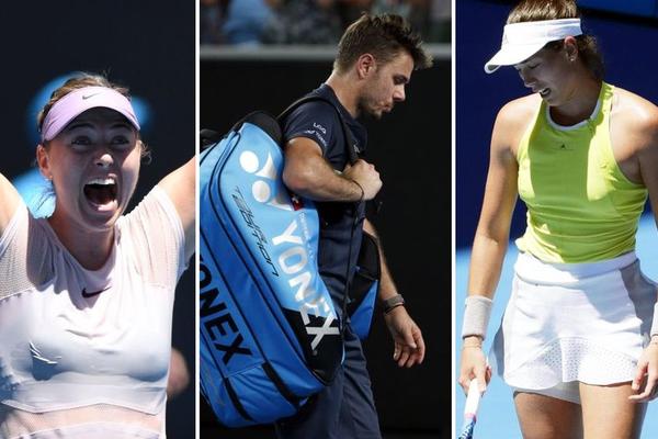 Tenis izbacio Vavrinku, ispala i Muguruza, Tim koračao na rubu eliminacije, lepa Maša kao na Mis Mokre majice! (FOTO) (VIDEO)