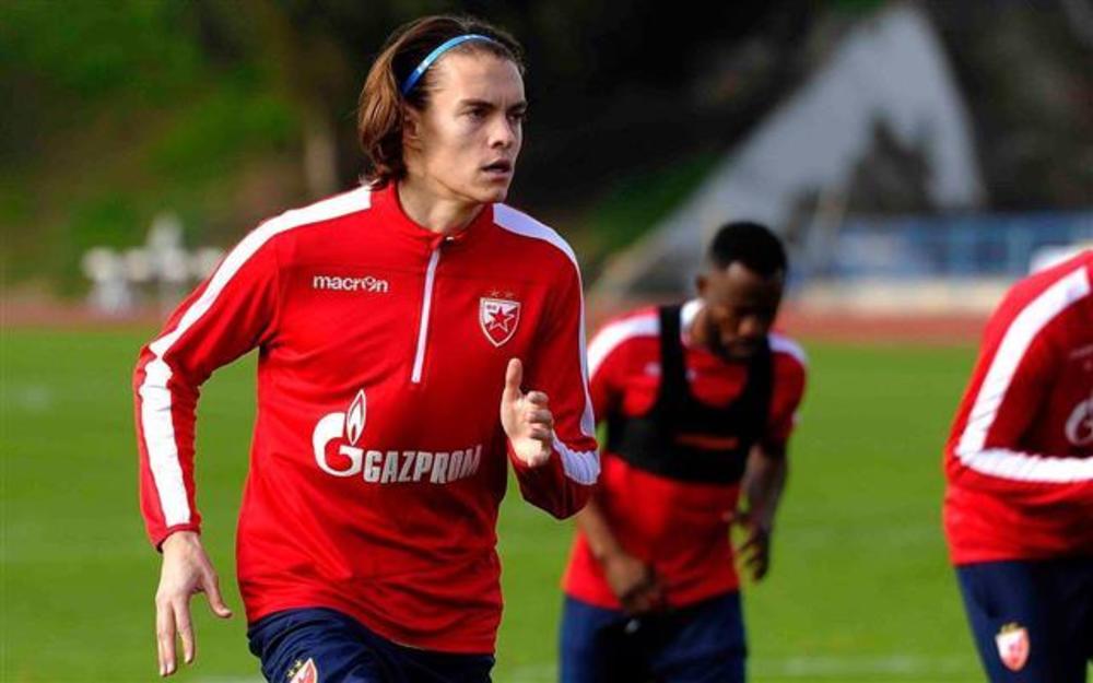 Stefan Hajdin na treningu Zvezde  