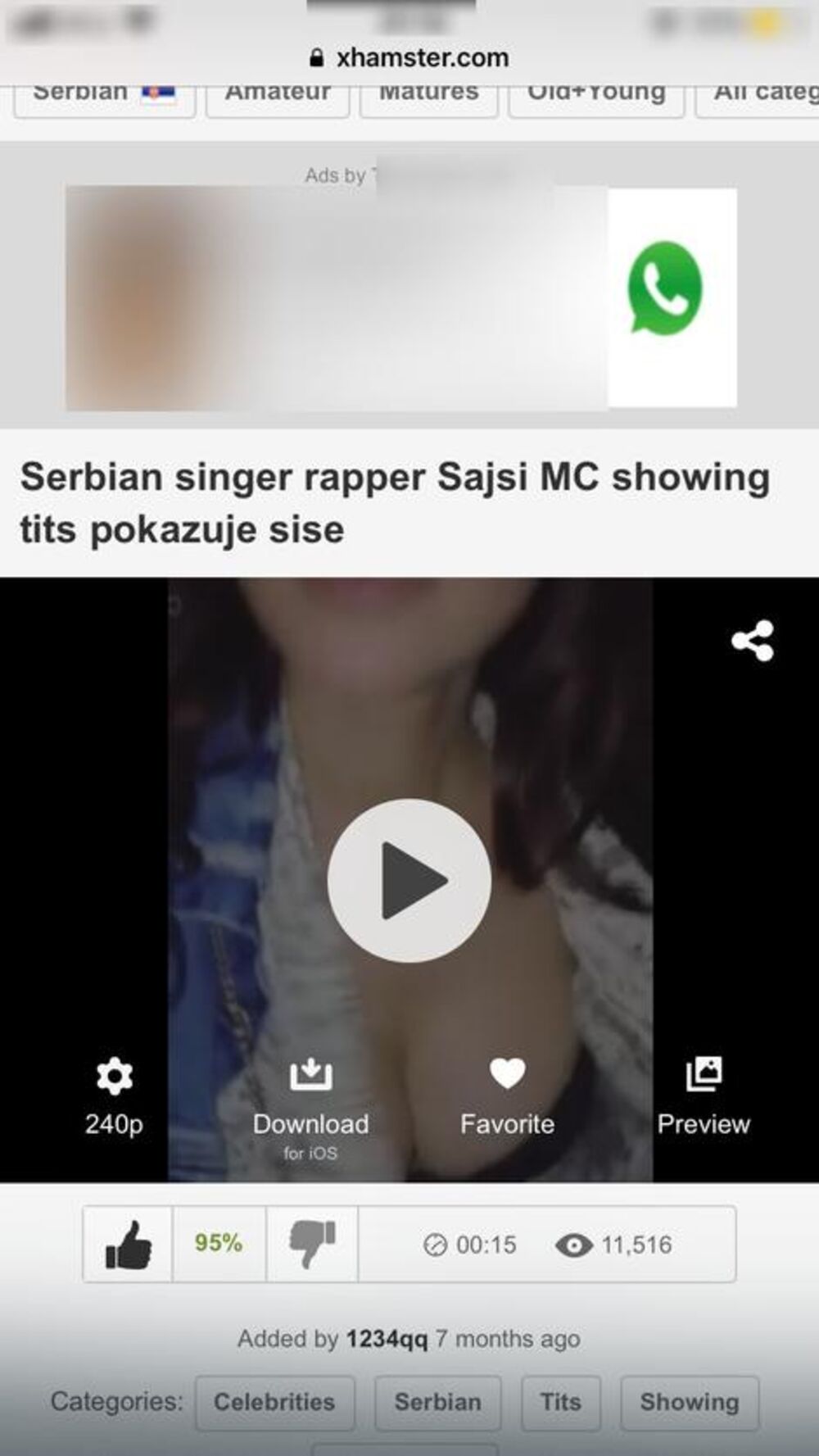 Snimak sa porno sajta