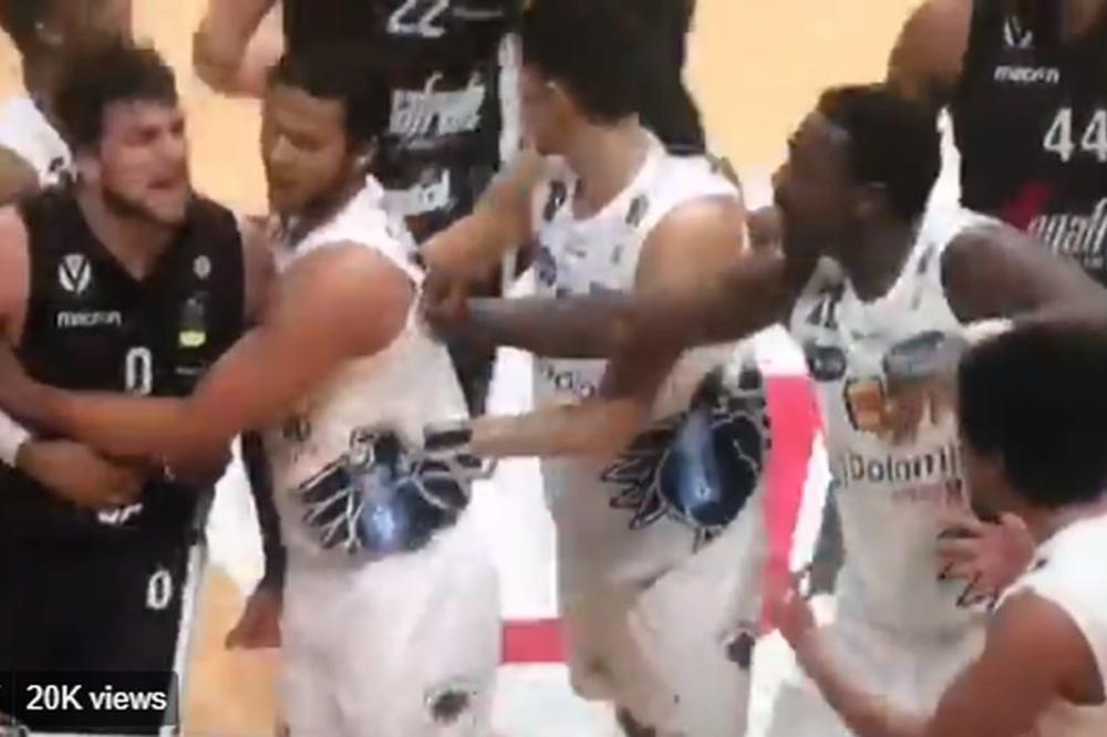 PESNIČENJE KAO NA MEČU BETON LIGE: Brutalna masovna tuča igrača! Glavni tabadžija nekada velika nada evropske košarke! (VIDEO)