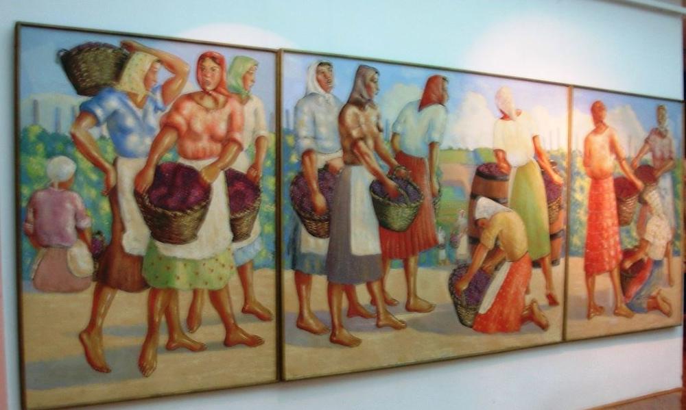 Šumanovićeva slika 'Beračice sa korpama grožđa