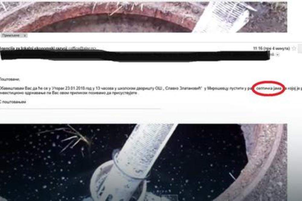 NEŠTO OVDE SMRDI: Novinari pozvani da prisustvuju puštanju u rad SEPTIČKE JAME!