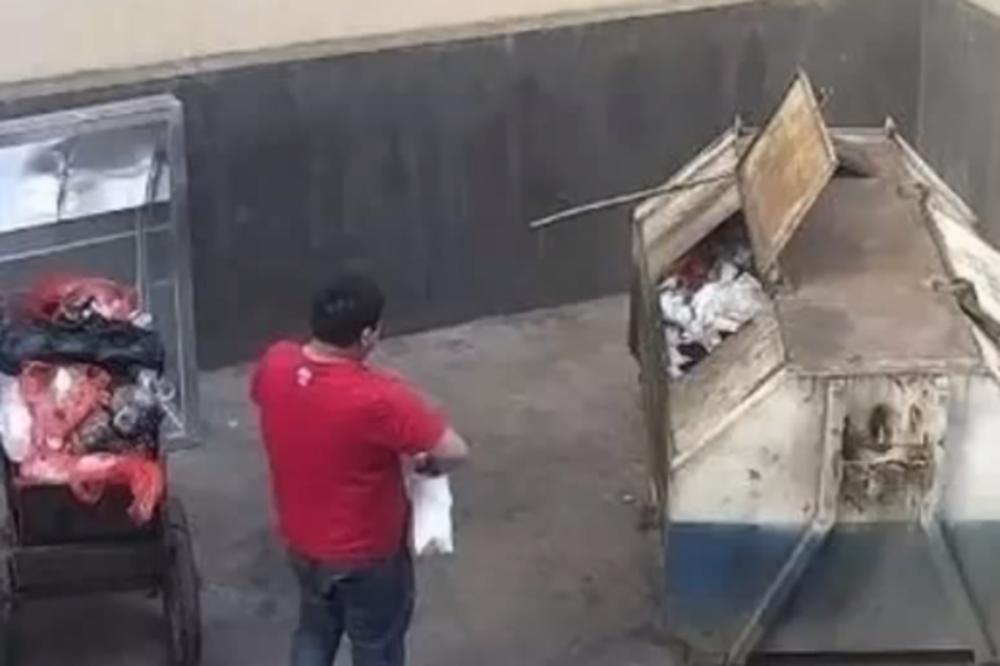Hteo da je se otarasi na najužasniji mogući način! KAMERA UHVATILA OCA KAKO BACA BEBU U KONTEJNER, a njegovo opravdanje će vas zgroziti! (VIDEO)