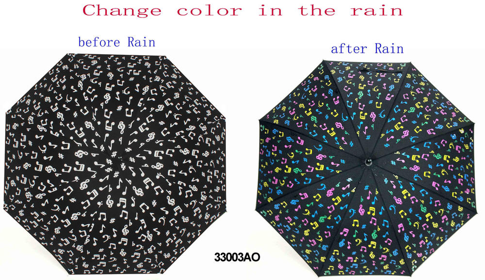 Kišobran koji menja boju kad je mokar