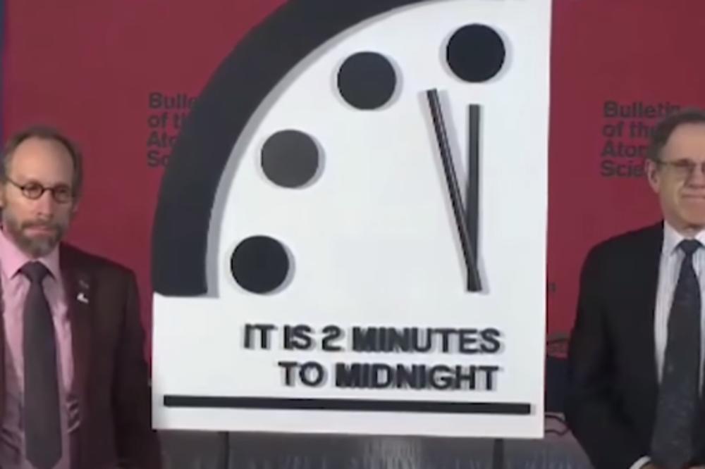OVAJ SAT ODBORJAVA VREME DO SUDNJEG DANA: Sada pokazuje da je svetu ostalo samo DVA MINUTA do NUKLEARNE KATASTROFE! (VIDEO)