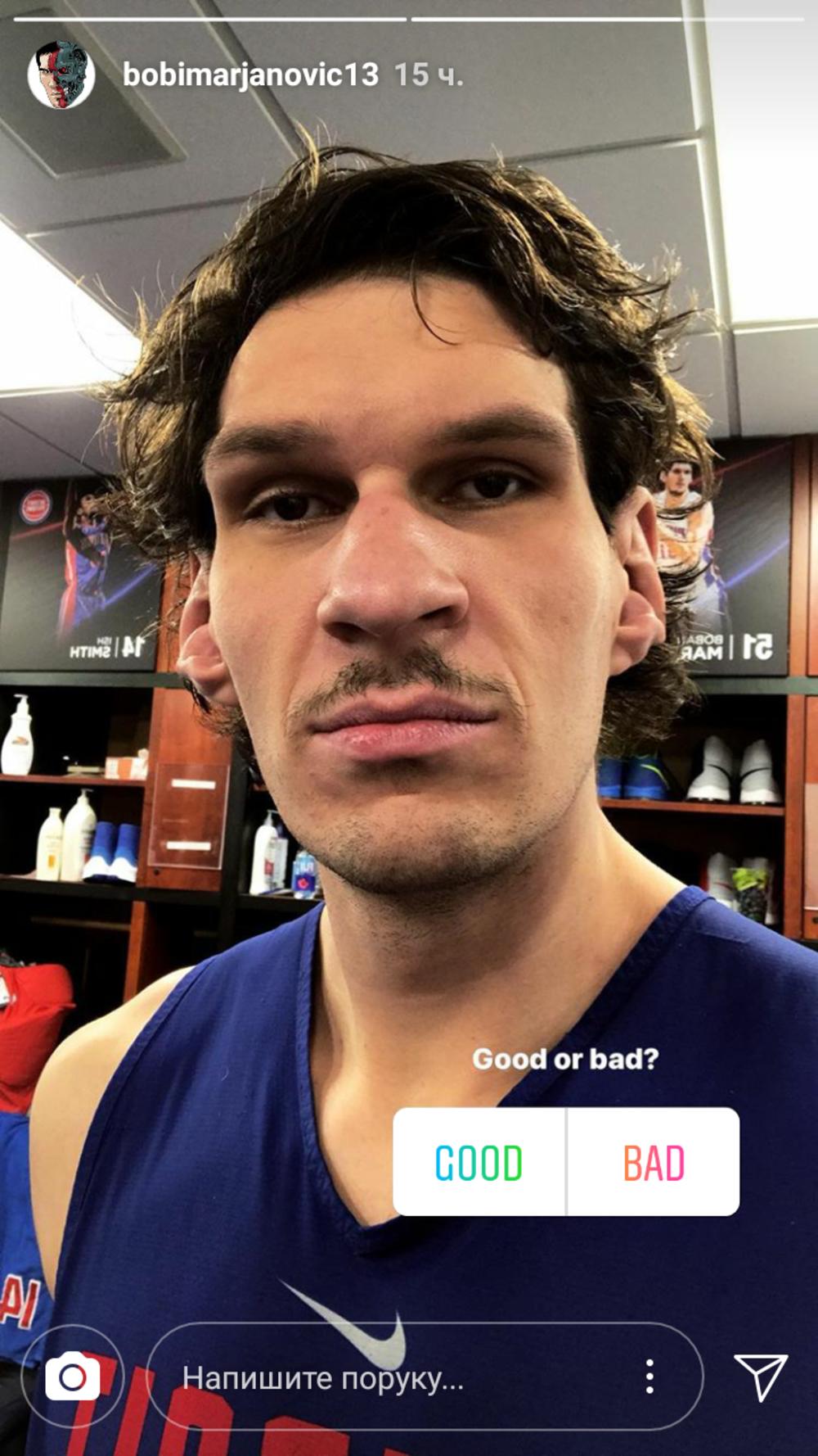 Boban Marjanović sa brkovima